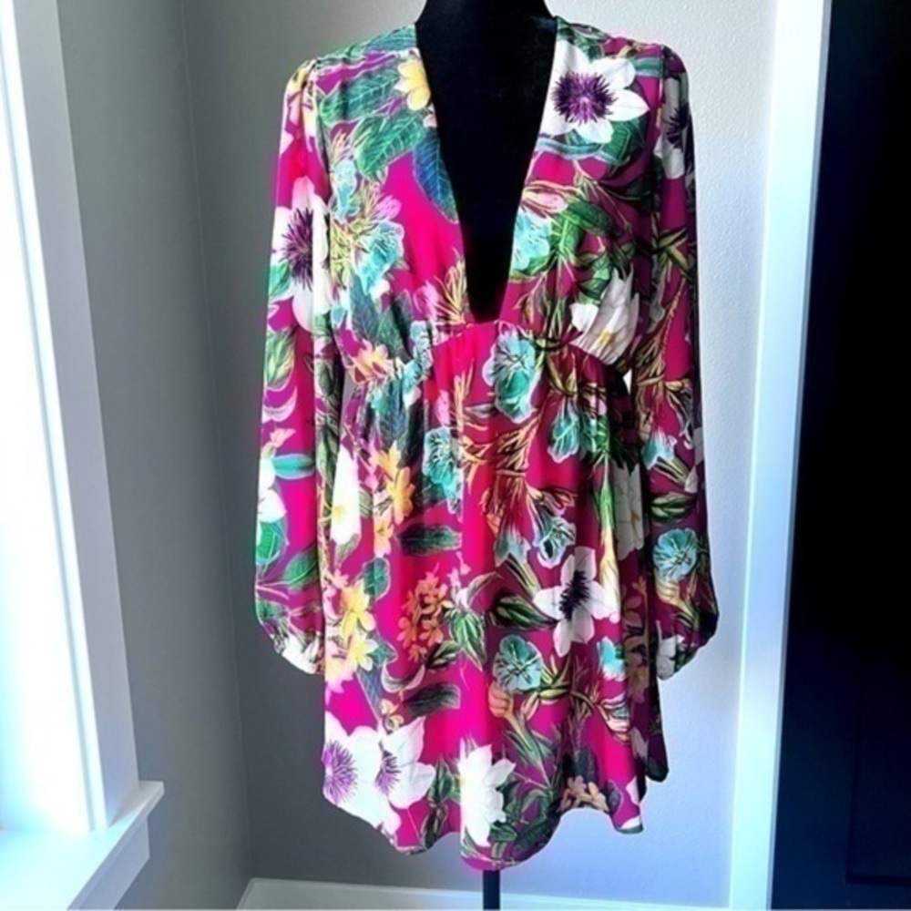 Show me your MuMu size small long sleeve Dakota babydoll dress